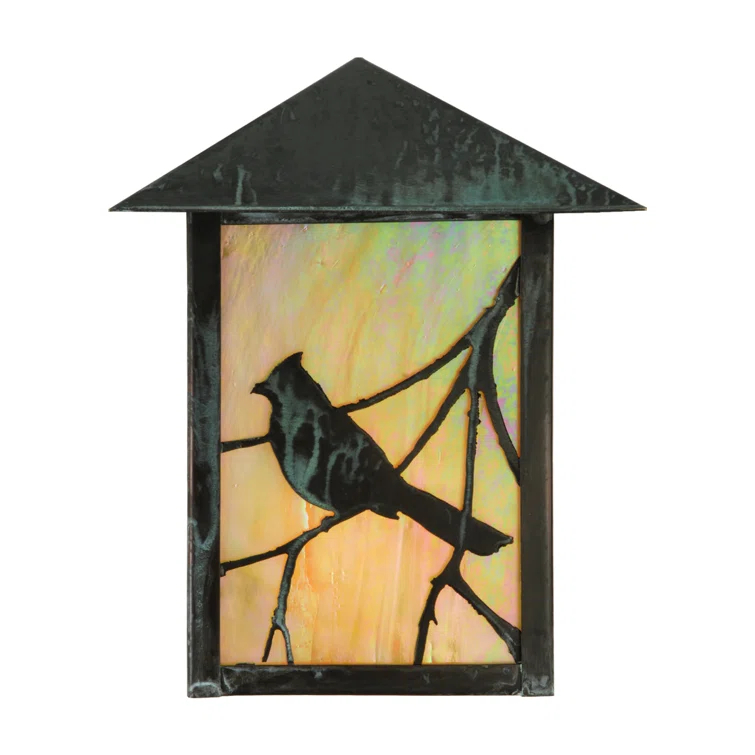 Rustic Lodge Solid Brass Wall Light