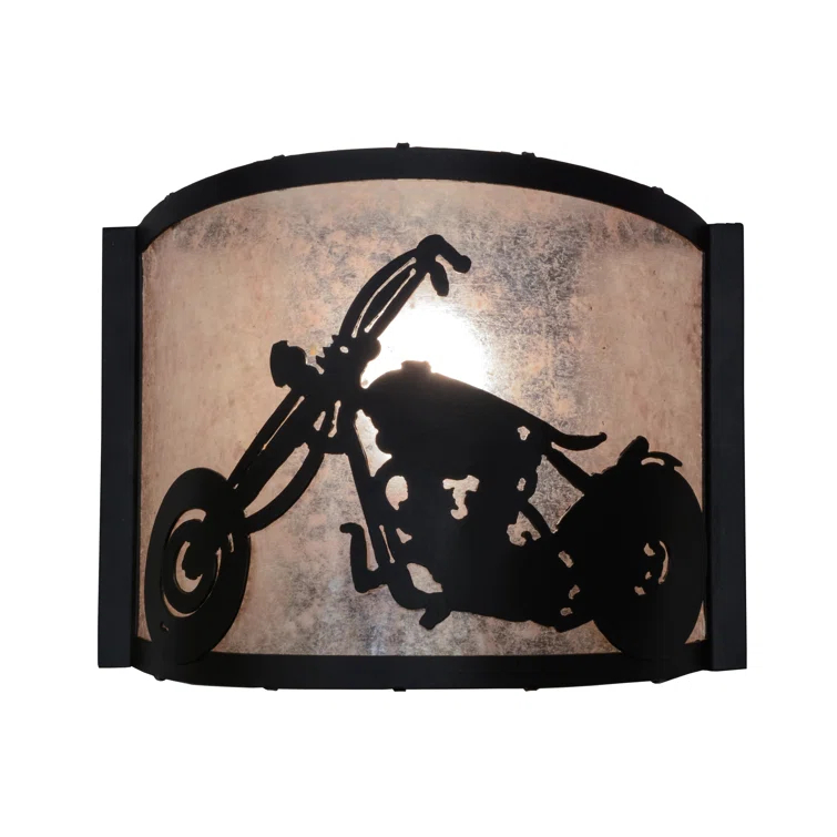 Meyda Lighting Motorcycle Flush Mounted Sconce