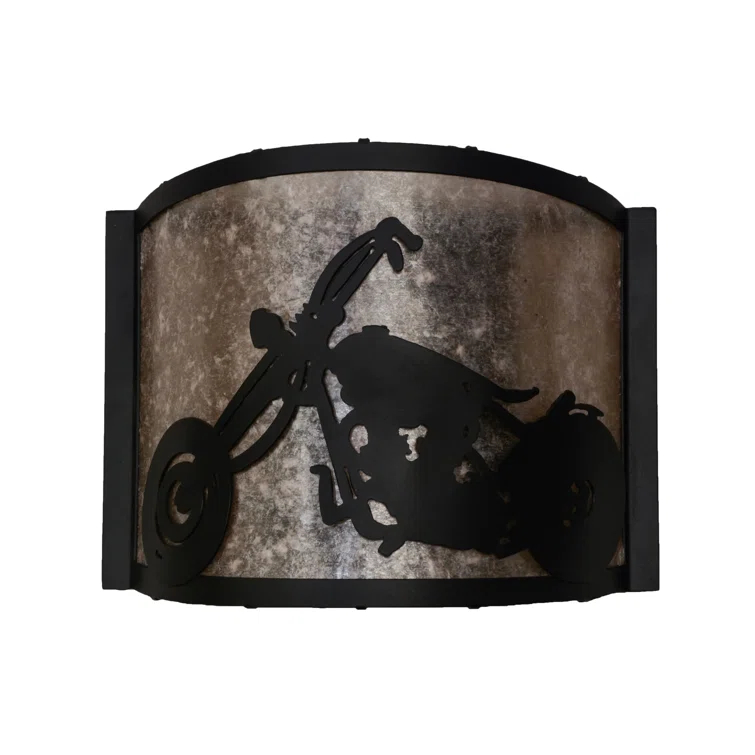 Meyda Lighting Motorcycle Flush Mounted Sconce