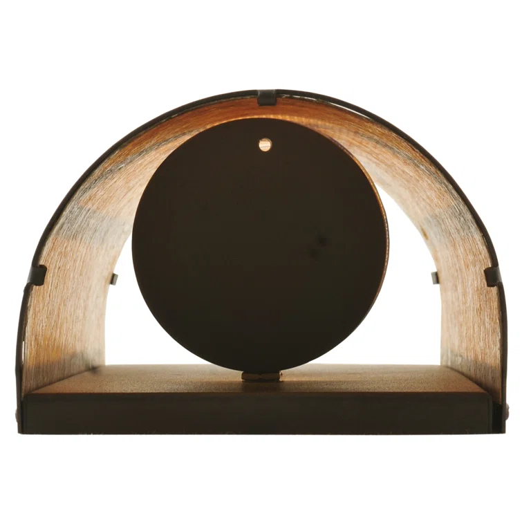 Rustic Lodge Bronze Flush Mounted Sconce