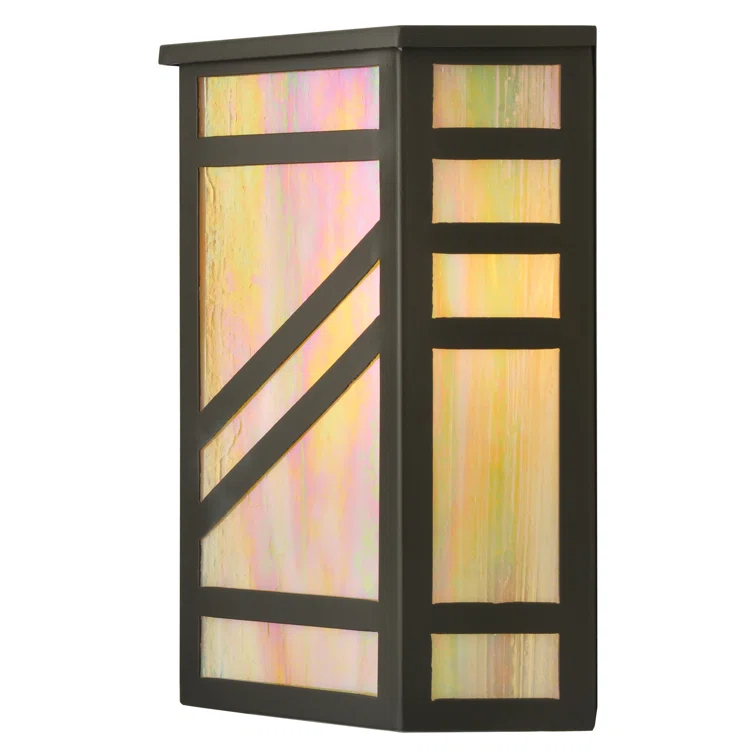 Santa Fe Bronze Flush Mounted Sconce