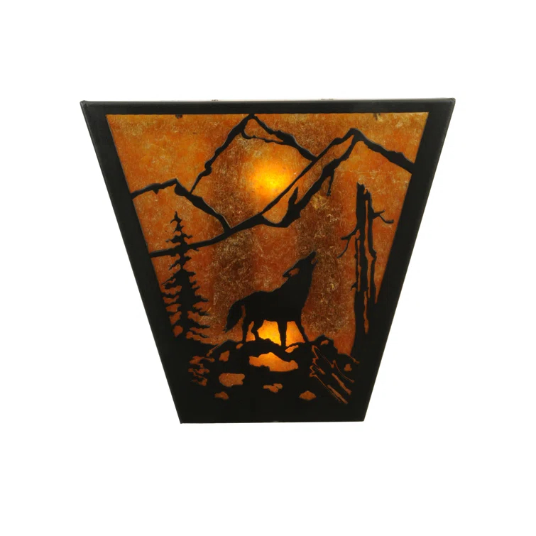 Meyda Lighting Rustic Lodge Flush Mounted Sconce