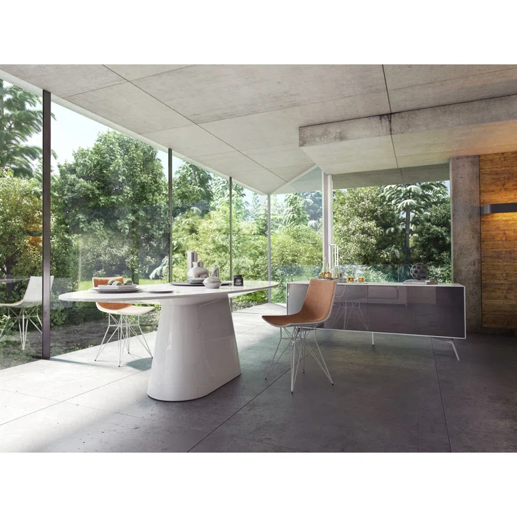 Raul 95" Pedestal Dining Table