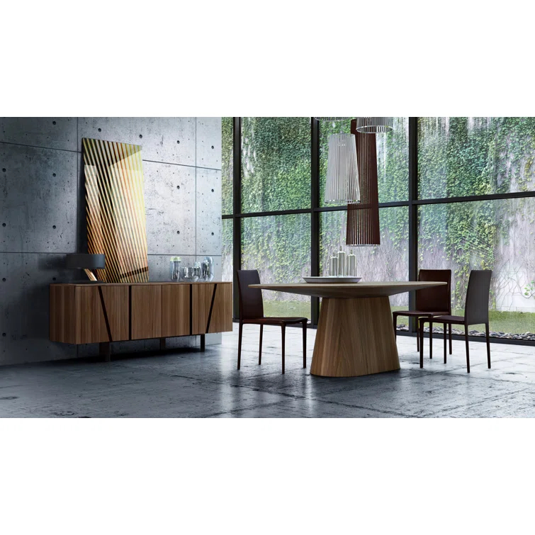 Raul 95" Pedestal Dining Table
