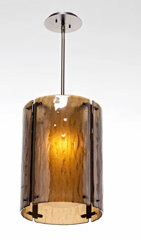 Textured Glass 1 - Light Single Pendant