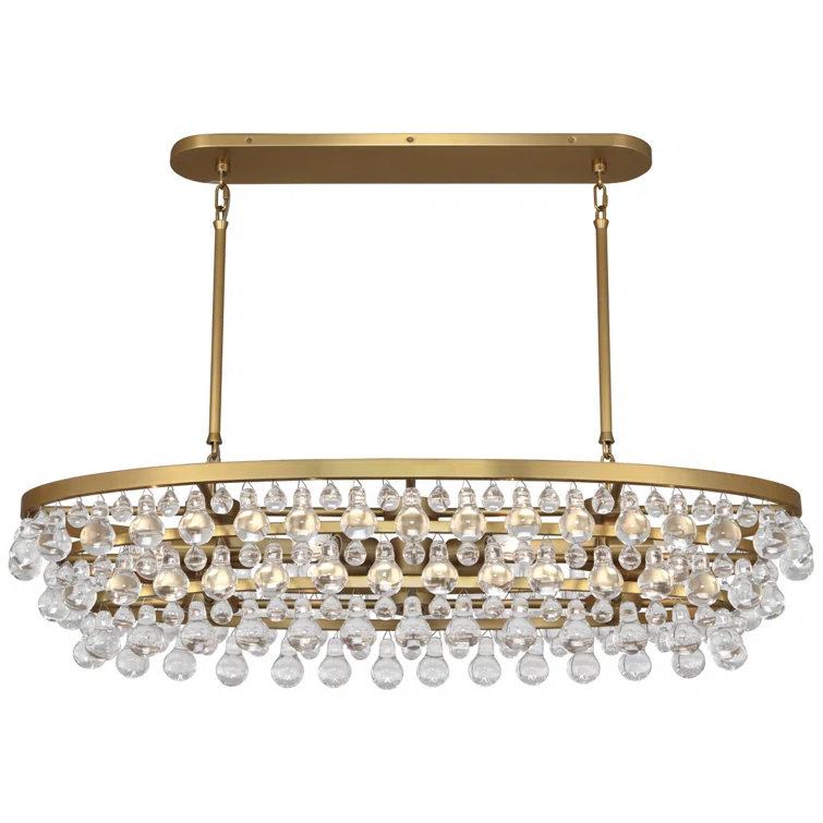 Bling 8 - Light Glass Dimmable Drum Chandelier