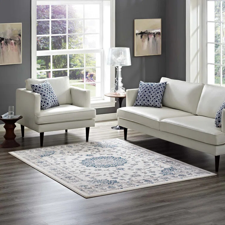 Modway Lilja Distressed Vintage Persian Medallion Area Rug