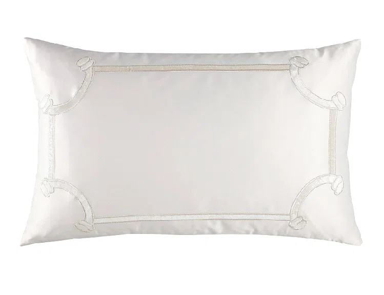 Lili Alessandra Vendome Appliqued Feather Throw Pillow
