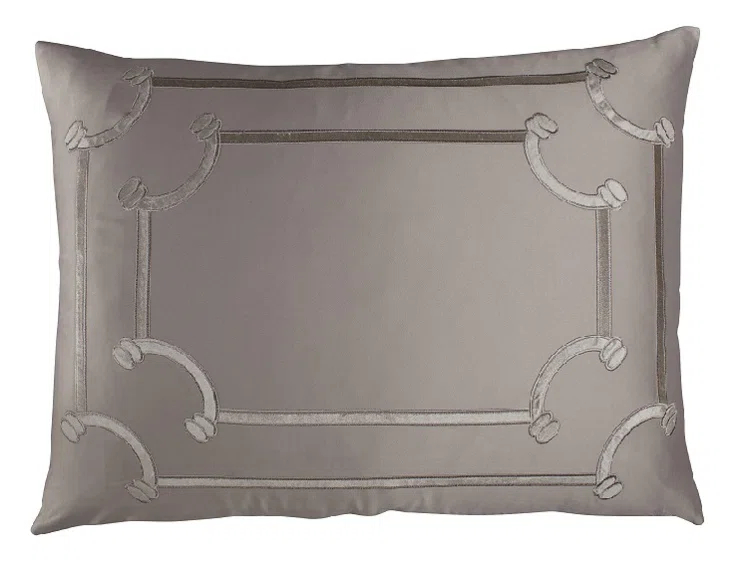 Lili Alessandra Vendome Appliqued Feather Throw Pillow