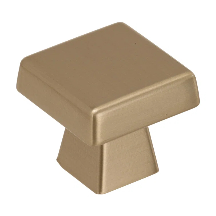Amerock Blackrock 1-3/16 inch (30mm) Length Golden Champagne Cabinet Knob