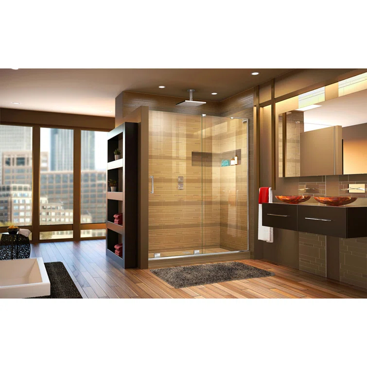 DreamLine Mirage-X 44 - 48 inch W x 71 inch H Frameless Sliding Shower Door