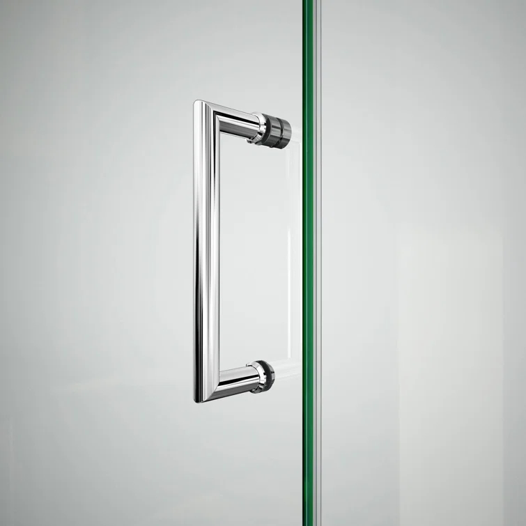 DreamLine Unidoor Plus 57" W x 30.375" D x 72" H Frameless Pivot Rectangle Shower Enclosure with Fixed Panel SHEN-2427303630-01