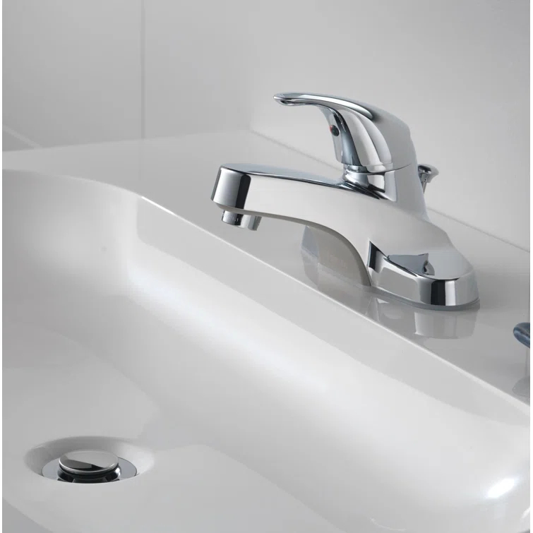 Core Centerset Bathroom Faucet with Drain Assembly, 2-handle Bathroom Sink Faucet