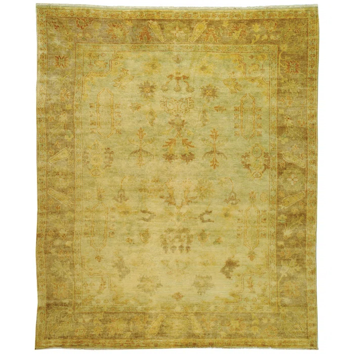 Oushak Hand Knotted Wool Oriental Rug