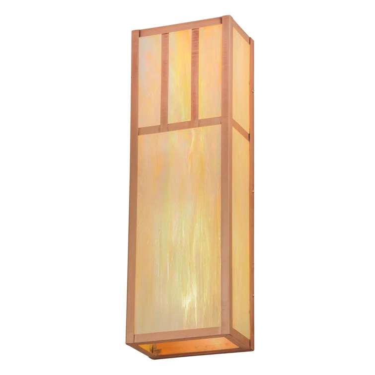 Double Bar Mission Flush Mounted Sconce
