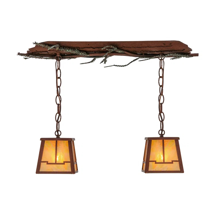 2 - Light Rust Kitchen Island Pendant