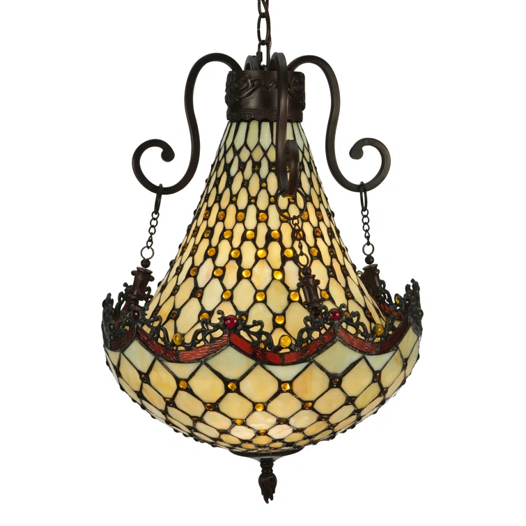 Meyda Tiffany & Stained Glass 5 - Light Empire Chandelier