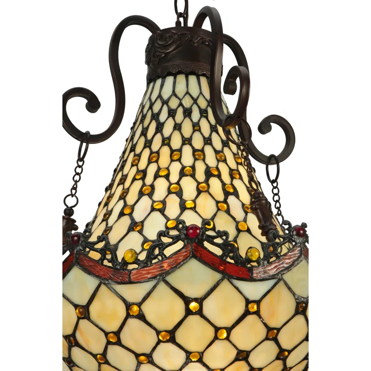 Meyda Tiffany & Stained Glass 5 - Light Empire Chandelier