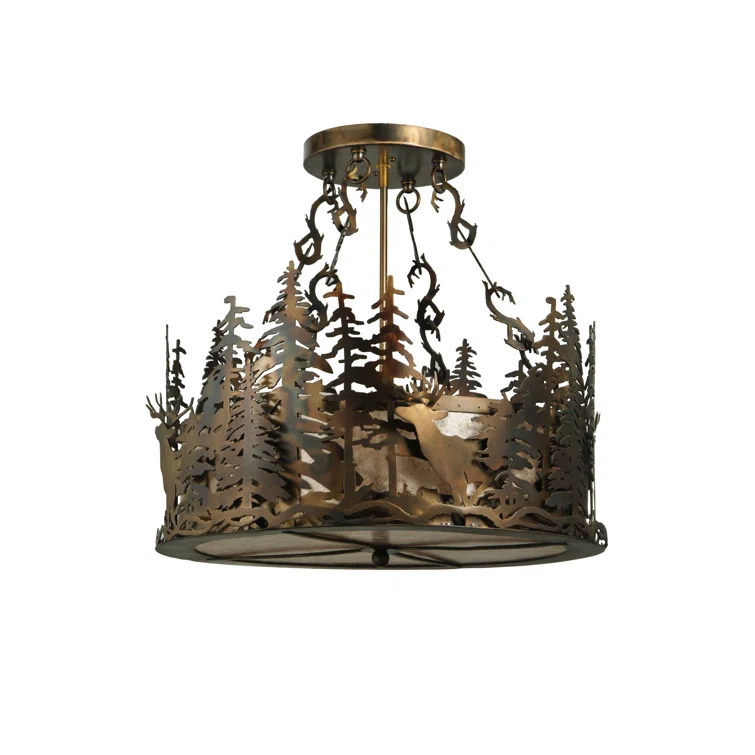 Meyda Lighting 4 - Light Drum Chandelier