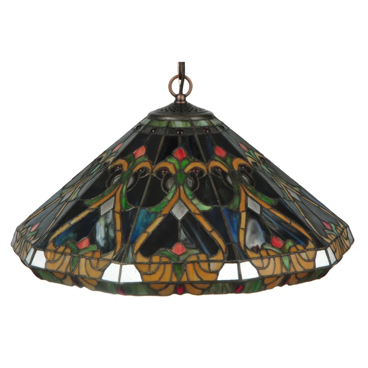 Meyda Tiffany & Stained Glass 3 - Light Mahogany Bronze Single Pendant