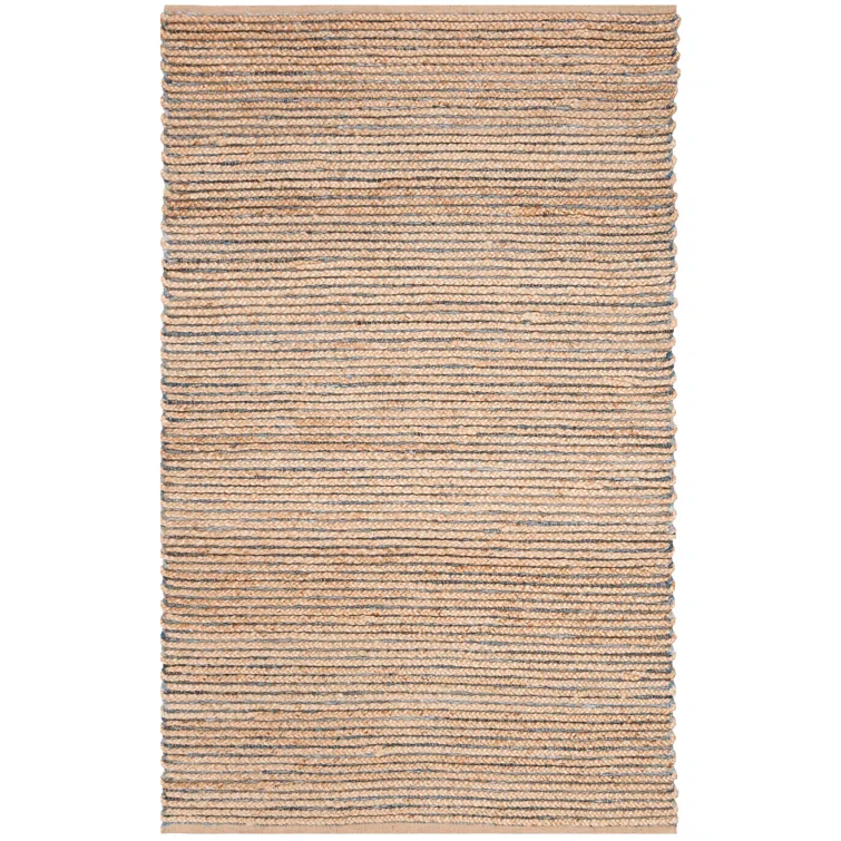 Chupp Hand Woven Jute, Denim Solid Color Rug
