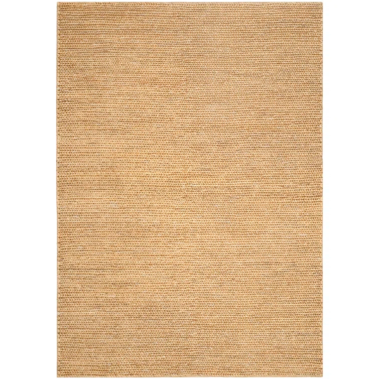 Hand-Knotted Cotton-Synthetic Blend 6'x9' Rectangular Area Rug