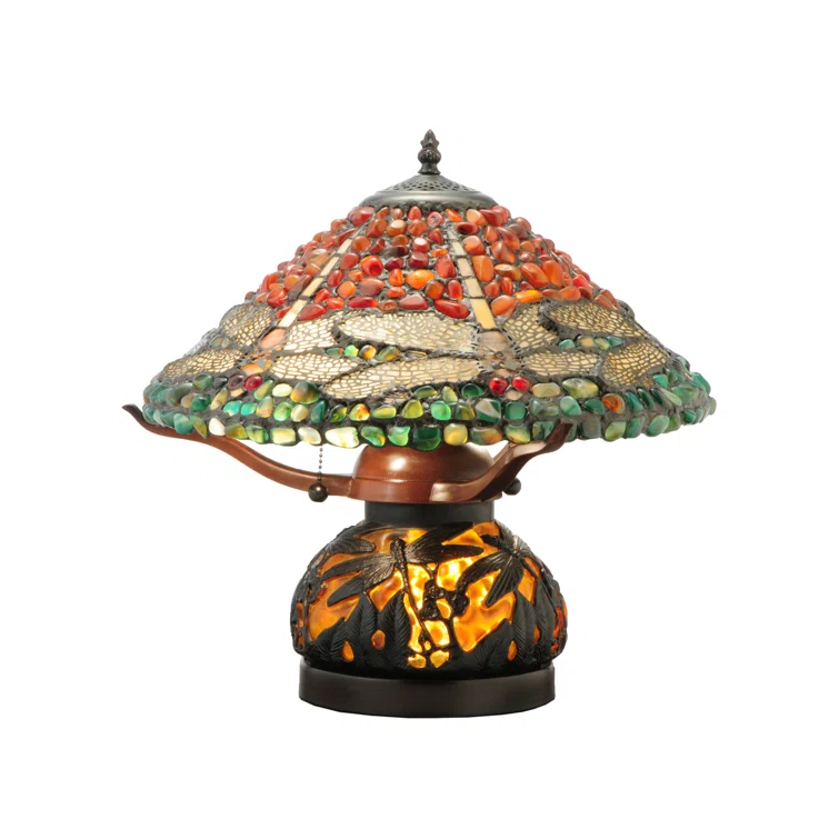 Dragonfly Polished Metal Table Lamp