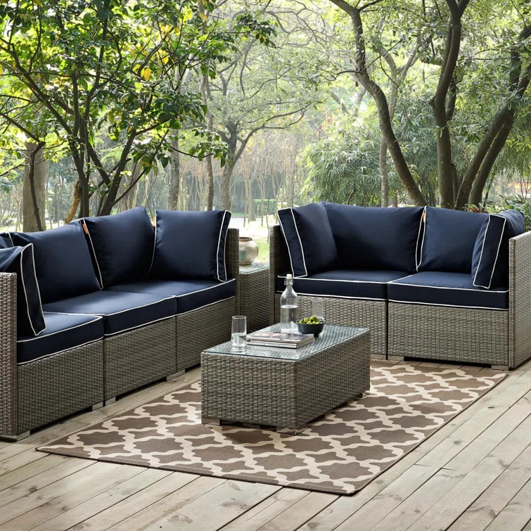 Modway Cerelia Moroccan Trellis Indoor and Outdoor Area Rug