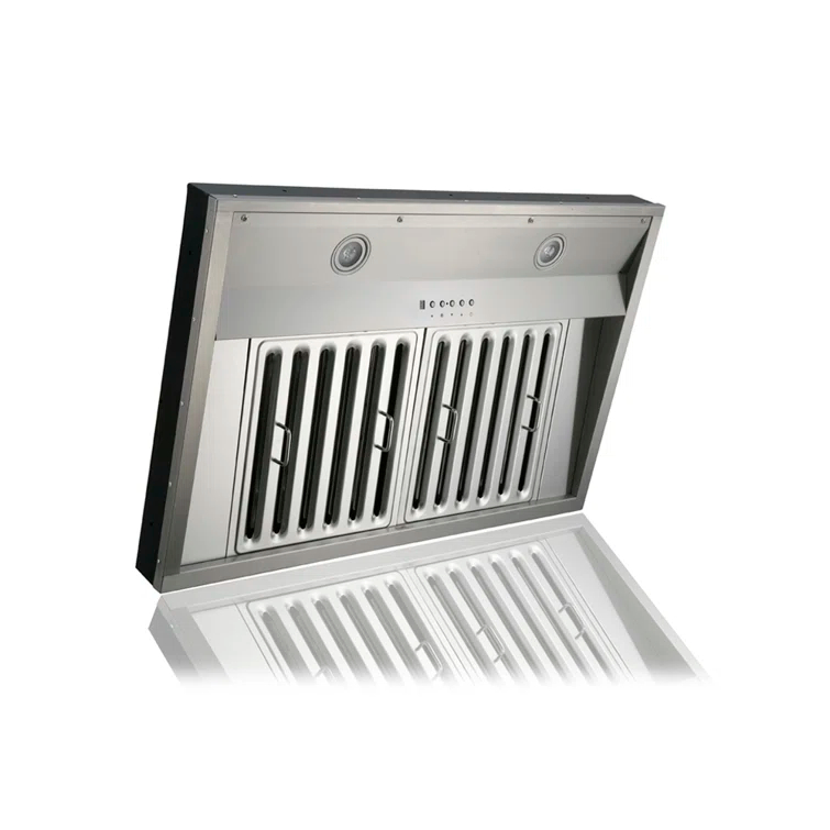 Kobe Range Hoods 36" Stainless Steel 1100 CFM Ducted (Vented) Insert Range Hood with Baffle Filter
