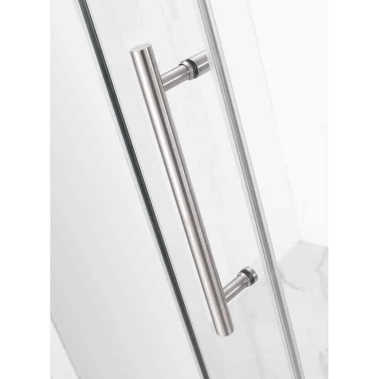 Coraline 48" x 75" Single Sliding Frameless Shower Door