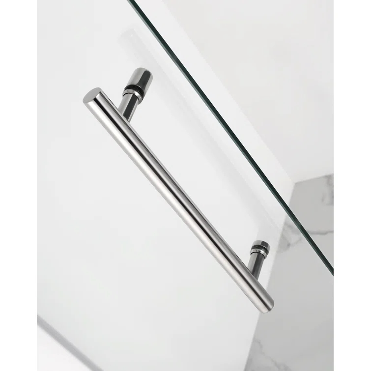 Coraline 48" x 75" Single Sliding Frameless Shower Door