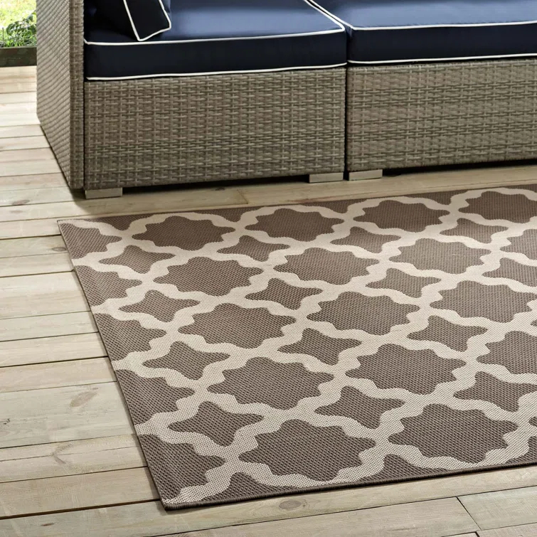 Modway Cerelia Moroccan Trellis Indoor and Outdoor Area Rug