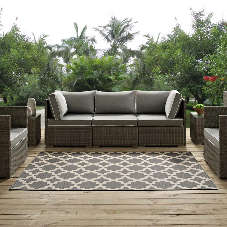 Modway Cerelia Moroccan Trellis Indoor and Outdoor Area Rug