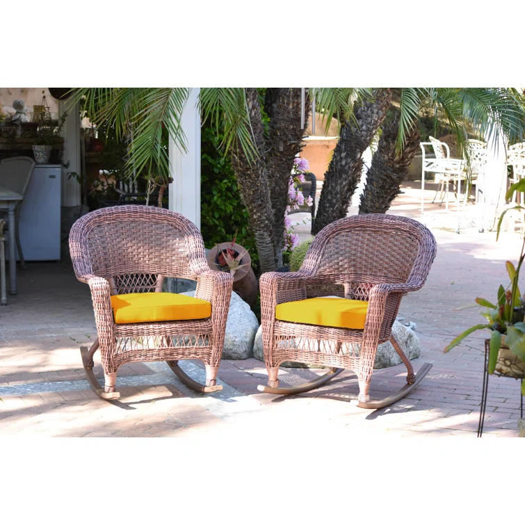 Raenesha Wicker Rocking Chair