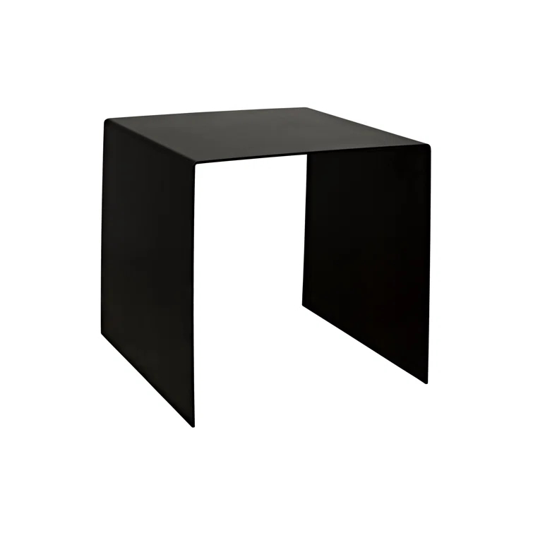 Noir Yves Steel Top End Table