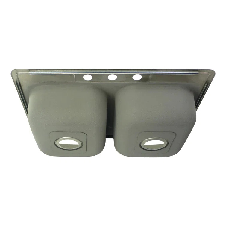 33'' L Drop-In Double Bowl Stainless Steel Kitchen Sink