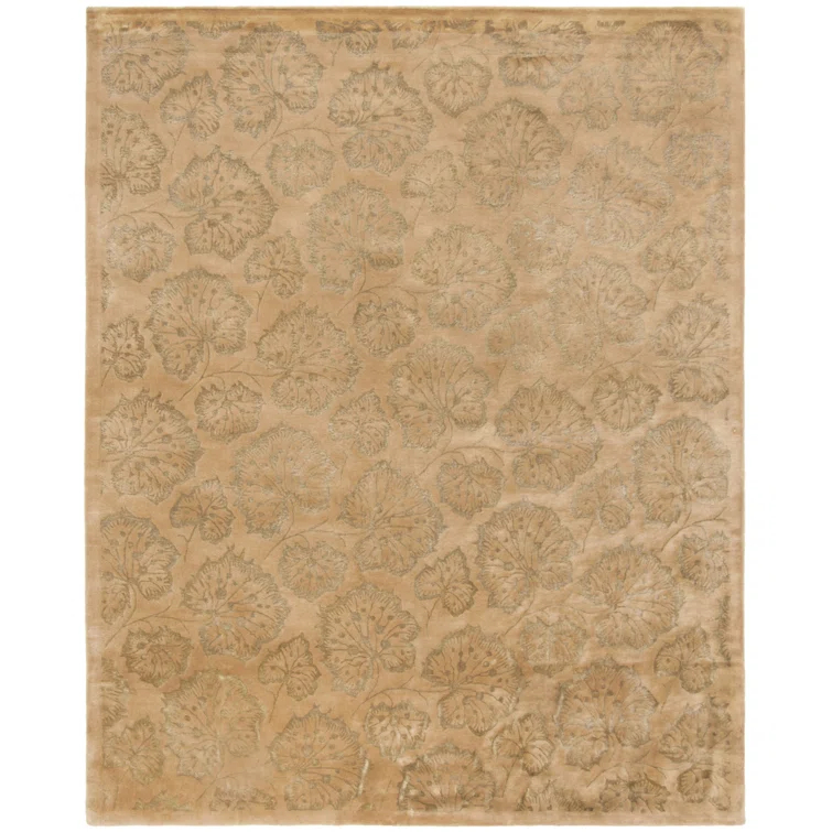Geranium Leaf Martha Stewart Hand Tufted 50% Viscos, 50% Wool Rug