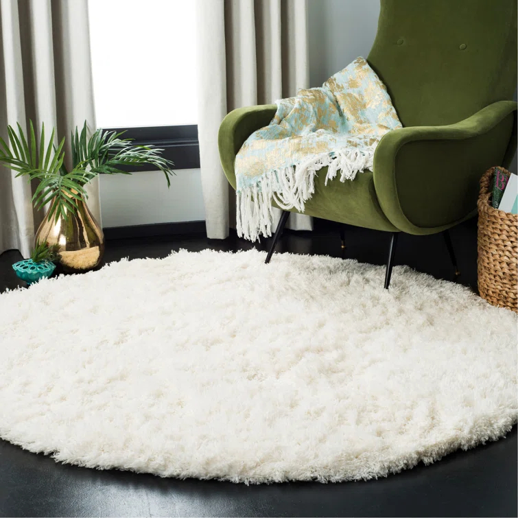 Hermina White Area Rug