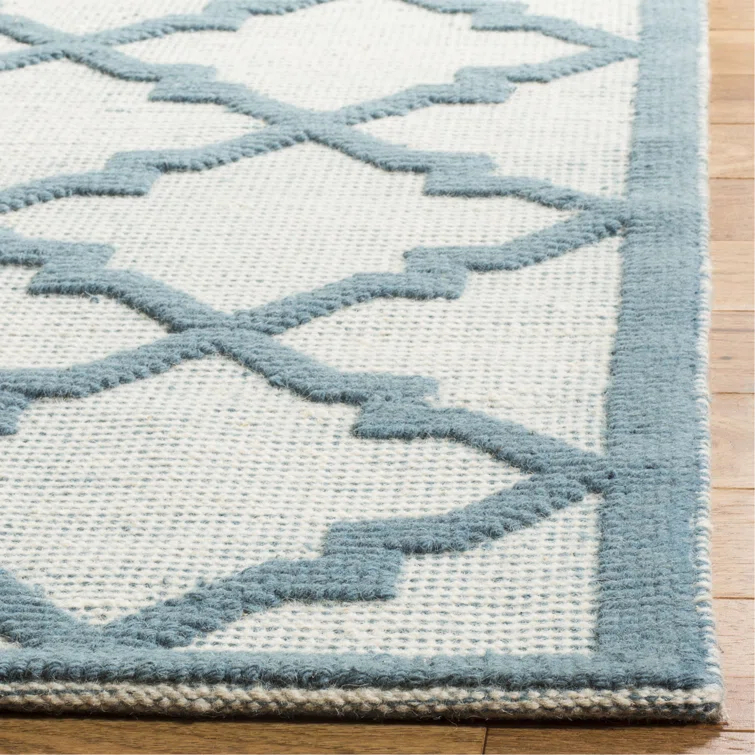 Martha Stewart Puzzle Hand Woven Wool Geometric Rug
