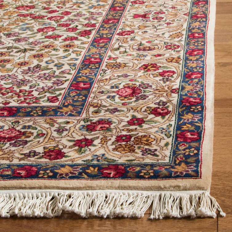 Royal Kerman 100% Wool Pile Floral Rug