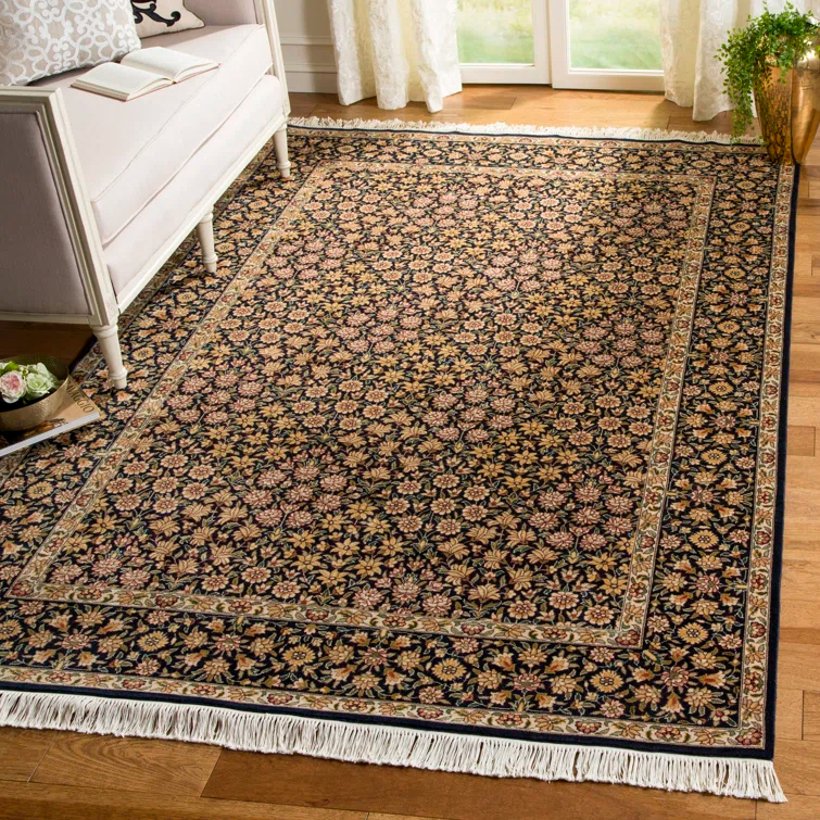 Royal Kerman 100% Wool Pile Floral Rug