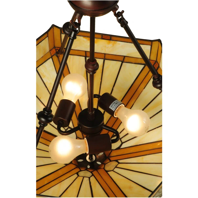 3 - Light Mahogany Bronze Unique/Statement Pendant