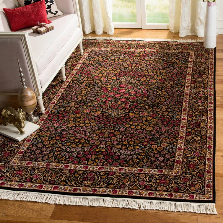 Royal Kerman 100% Wool Pile Floral Rug