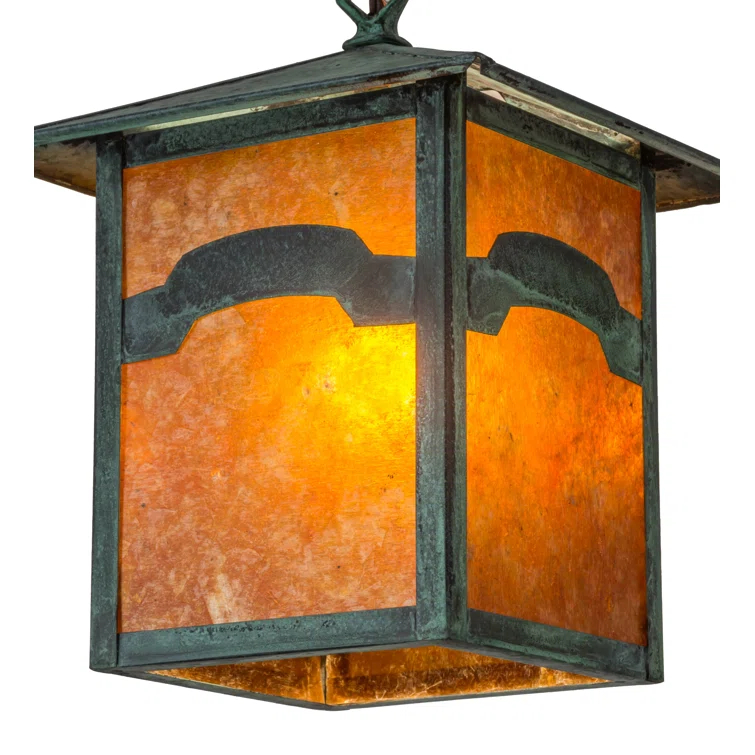 Seneca 1 - Light Verdigris Lantern Pendant