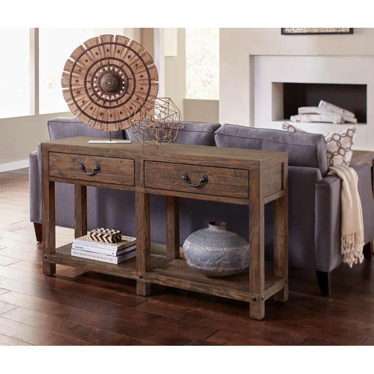 Alexandra 55'' Solid Wood Console Table