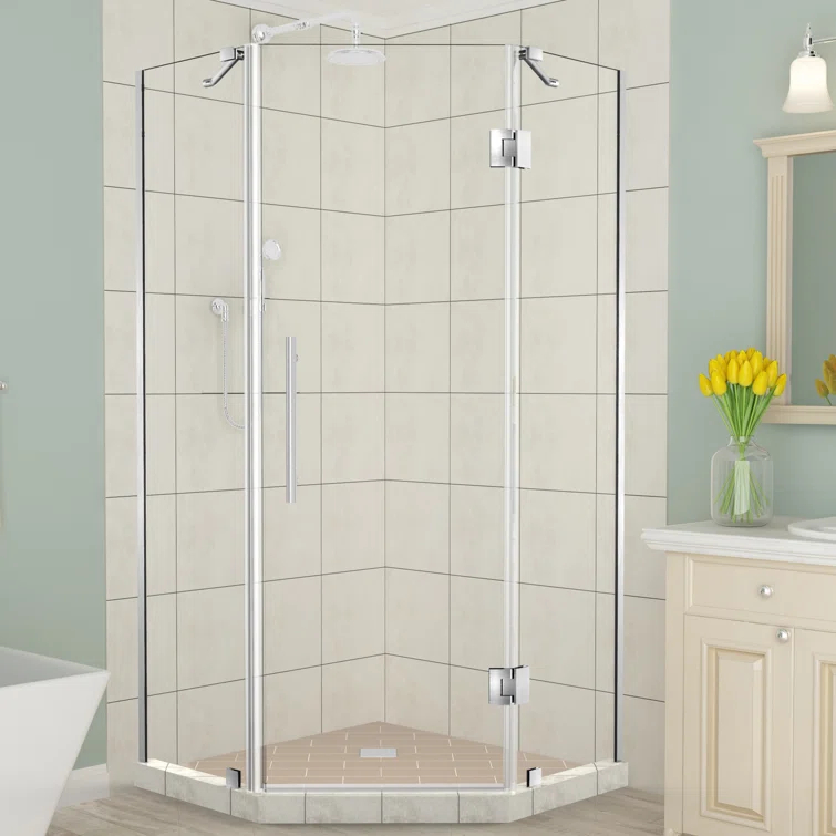Merrick 34" x 72" Neo Angle Hinged Shower Enclosure