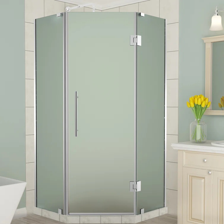 Merrick 34" x 72" Neo Angle Hinged Shower Enclosure