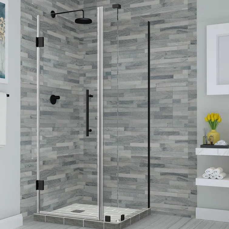 Bromley 32.25" x 72" Rectangle Hinged Shower Enclosure