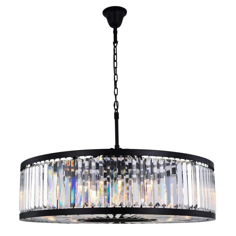 Dorinda 10 - Light Dimmable Drum Chandelier