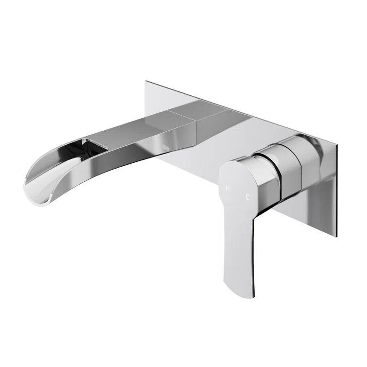 Cornelius 3" H Single Handle WaterSense Wall Mount Bathroom Faucet